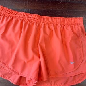 Nike Women's Bright Orange Athletic Shorts